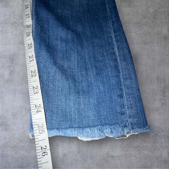 As Seen on Miranda Kerr MOTHER The Stunner Ankle Fray Jeans Women's Size 31 - Picture 14 of 16